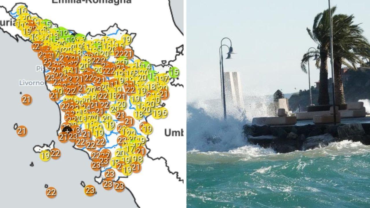 
	A sinistra le temperature nella mattina di venerd&igrave; 27 settembre

