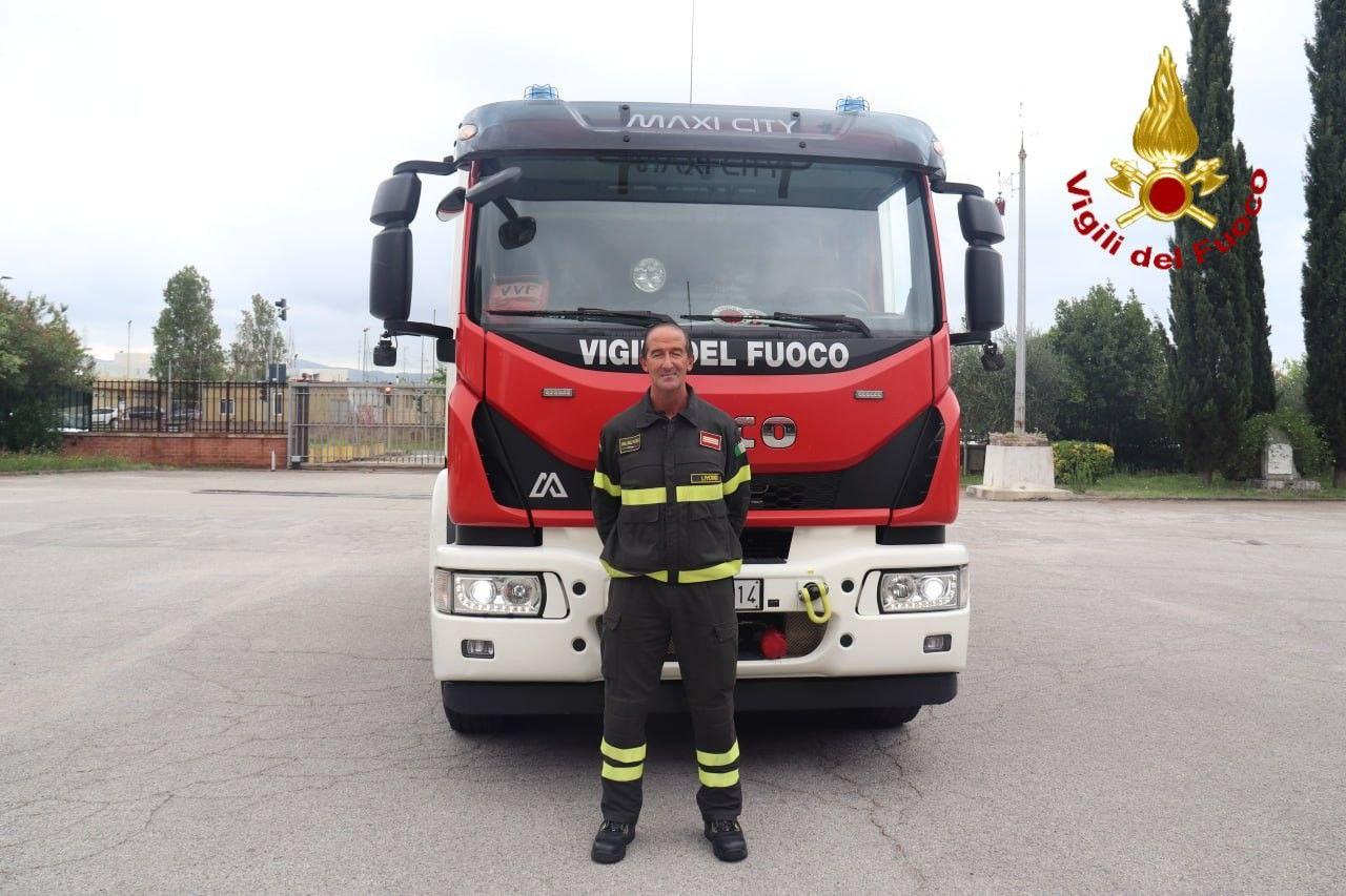 Il caporeparto Fabio Aquilini