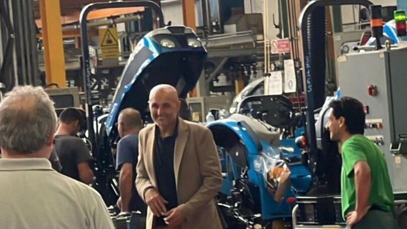 Il ct dell’Italia Luciano Spalletti alla Argo Tractors per comprare un trattore