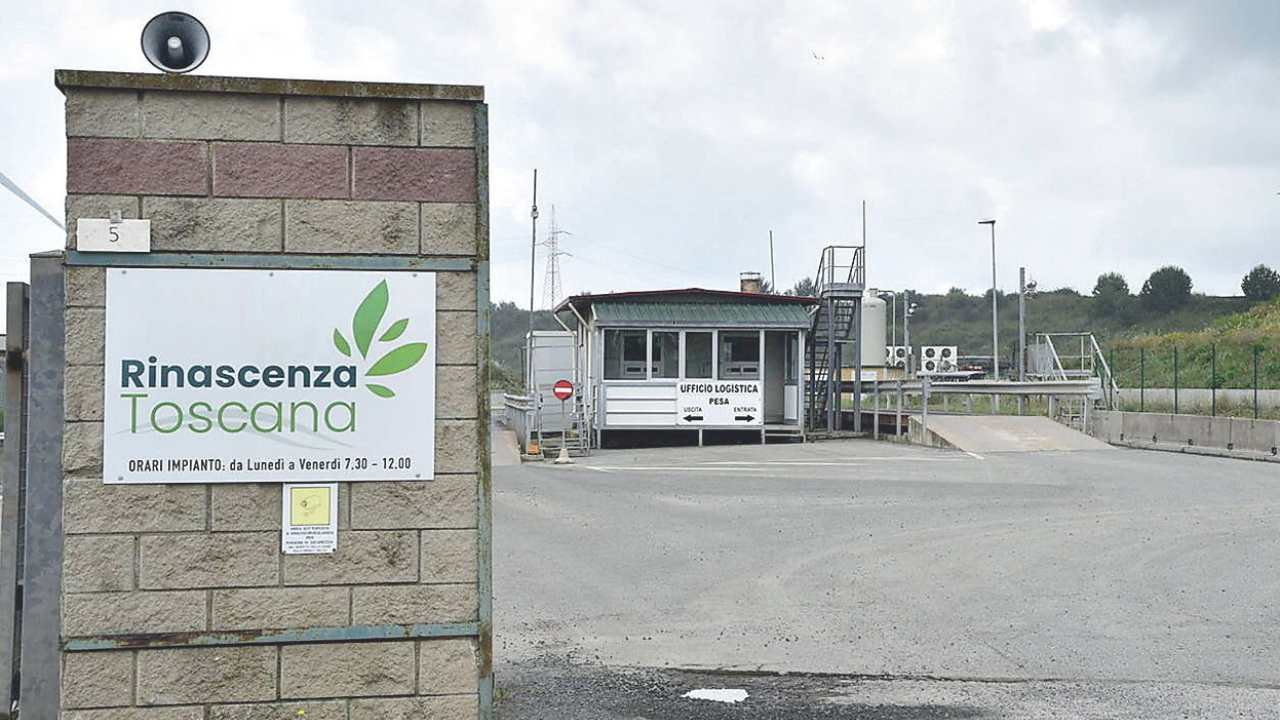 L’ingresso della discarica di Ischia di Crociano (foto Paolo Barlettani)