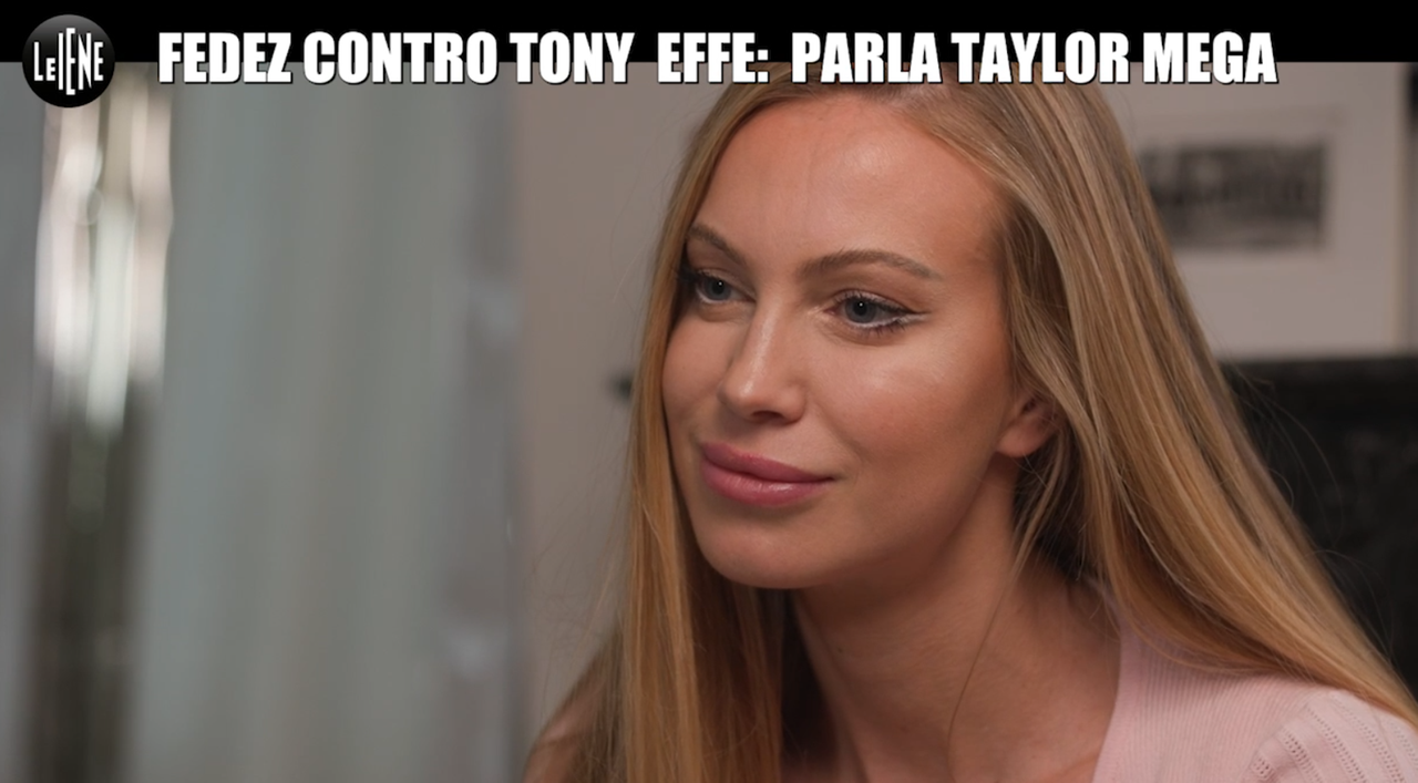 Taylor Mega alle Iene sulla storia con Fedez: «Non è tradimento se stai parlando di una coppia aperta»
