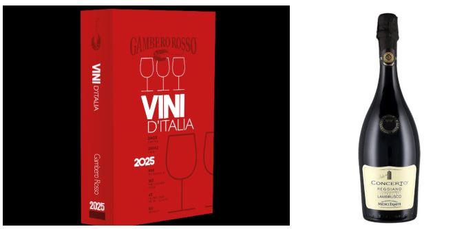 Gambero Rosso, nella guida premiato il Lambrusco Concerto ‘23 Medici Ermete