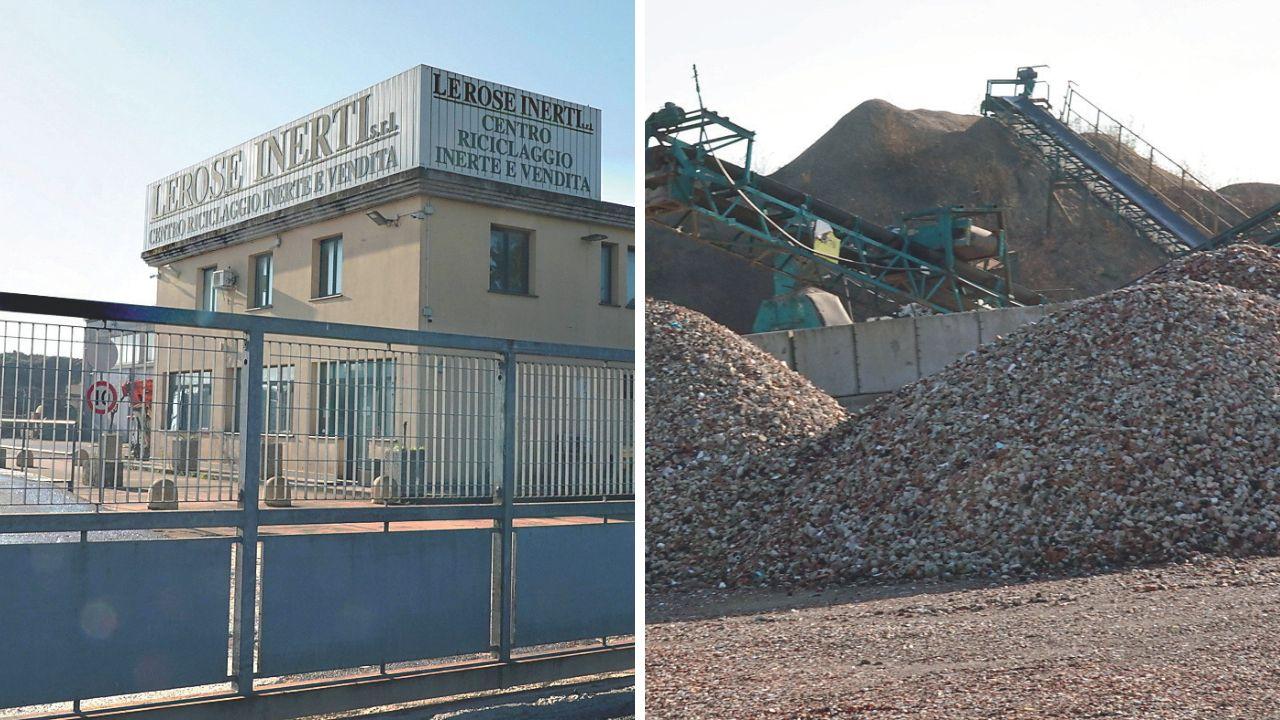 L’impianto di Lerose nella zona industriale di Gello a Pontedera sequestrato durante l’inchiesta della Dda di Firenze