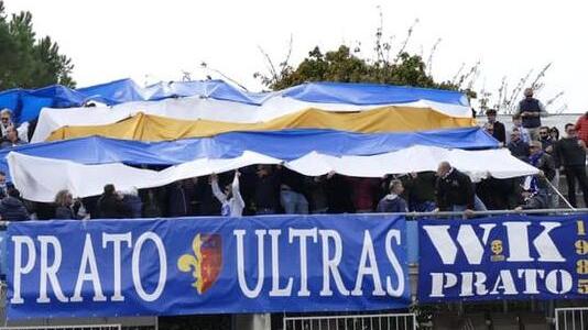 Alta tensione a fine partita con i supporters arrivati da Prato e delusi dalla prestazione della squadra