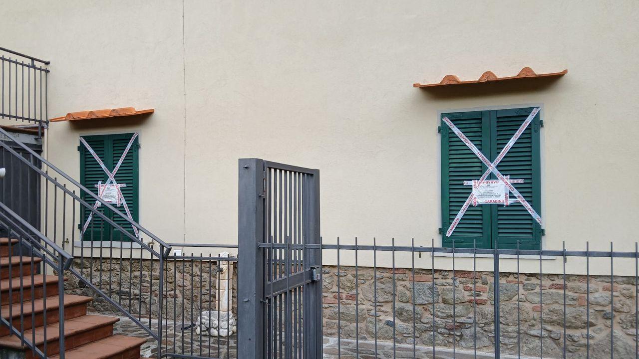 La casa messa sotto sequestro