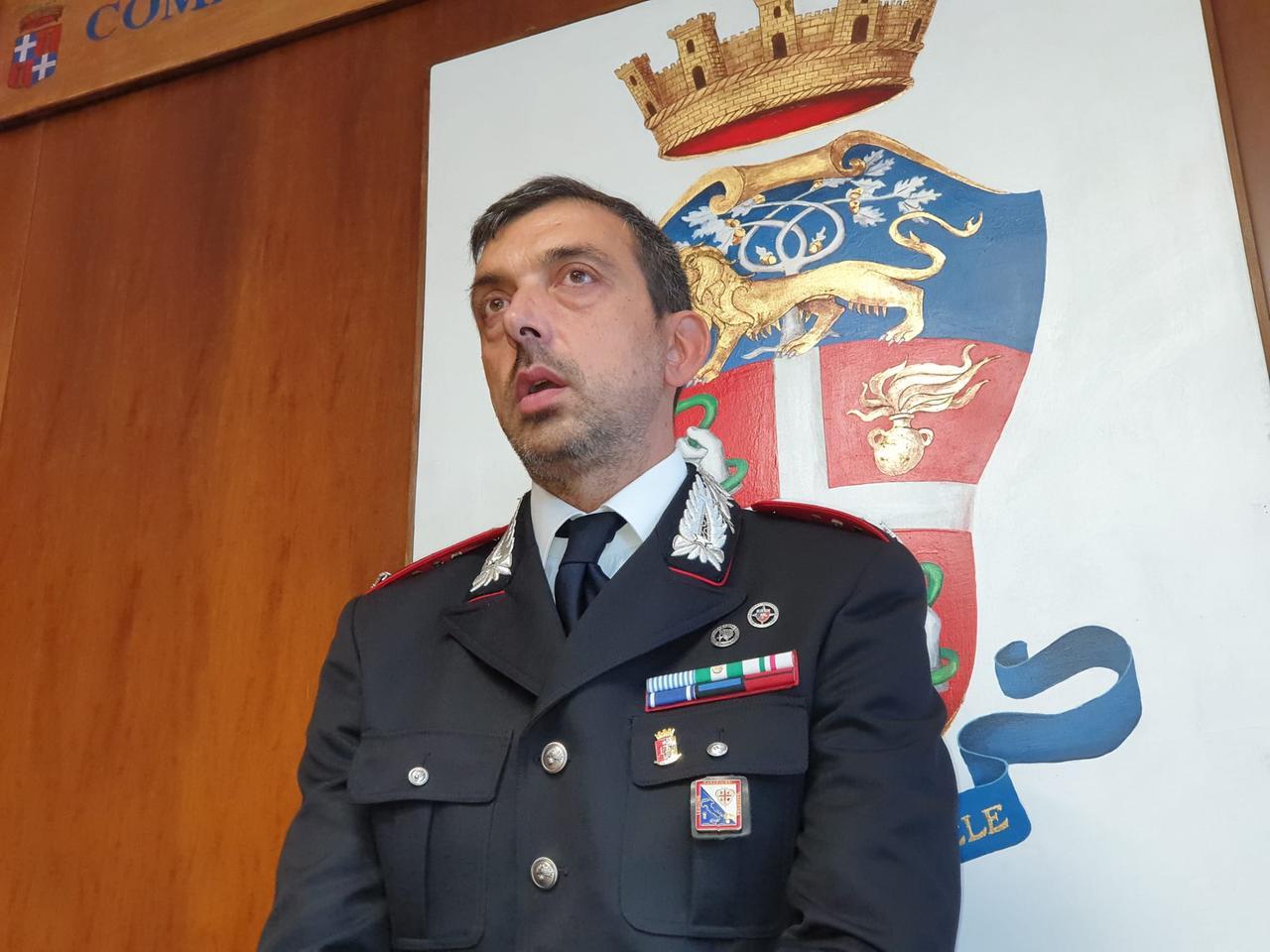
	Il colonnello Massimiliano Prichiazzi, comandante provinciale (foto Ivan Nuvoli)


