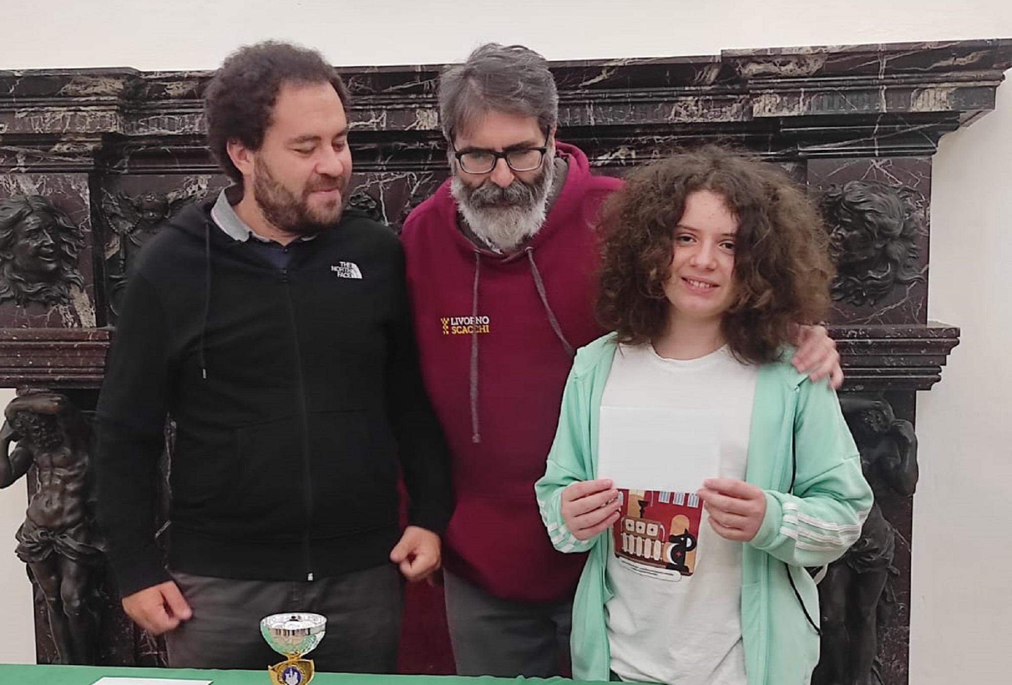 Il talento livornese Edoardo Fulgentini, primo a pari merito