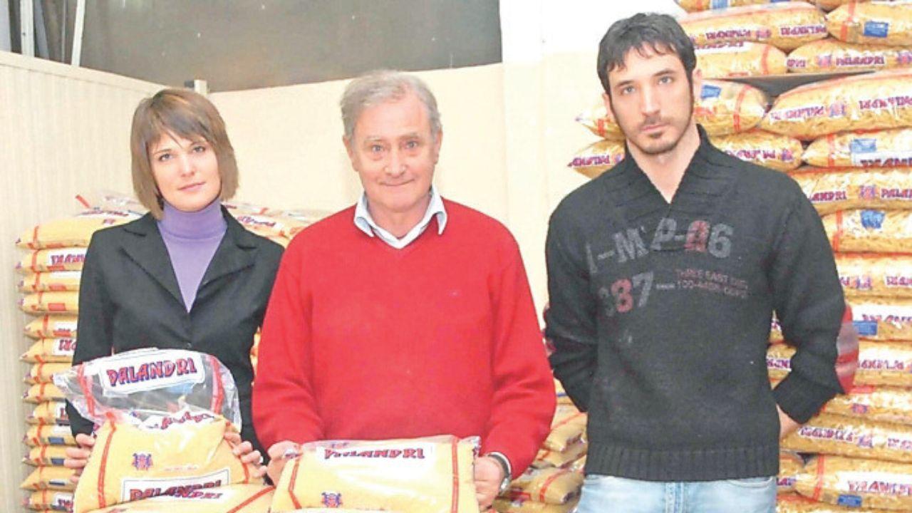 Palandri tra i figli Monica e Luca