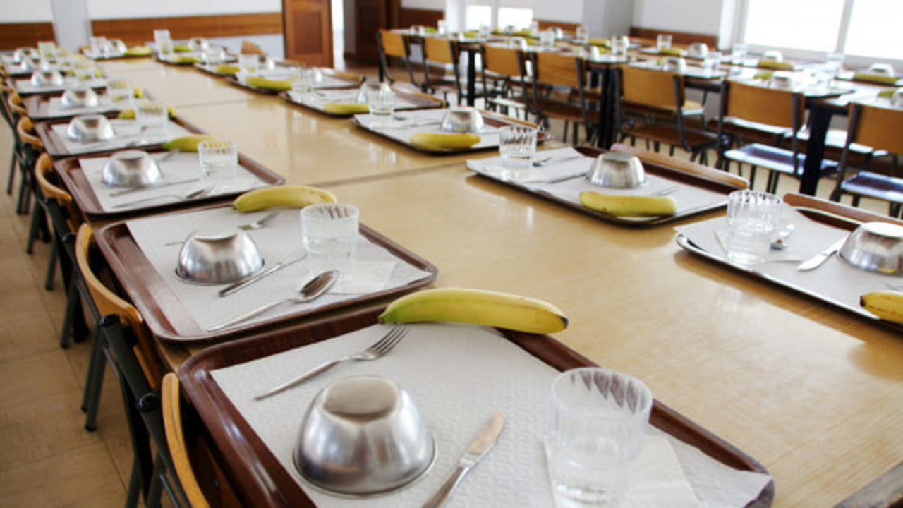 Una mensa scolastica (foto d’archivio)