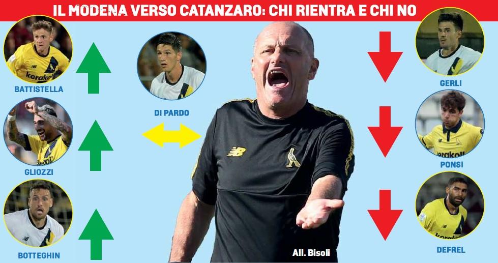 Verso Catanzaro: il Modena ritorna in campo e Bisoli fa la conta dei presenti