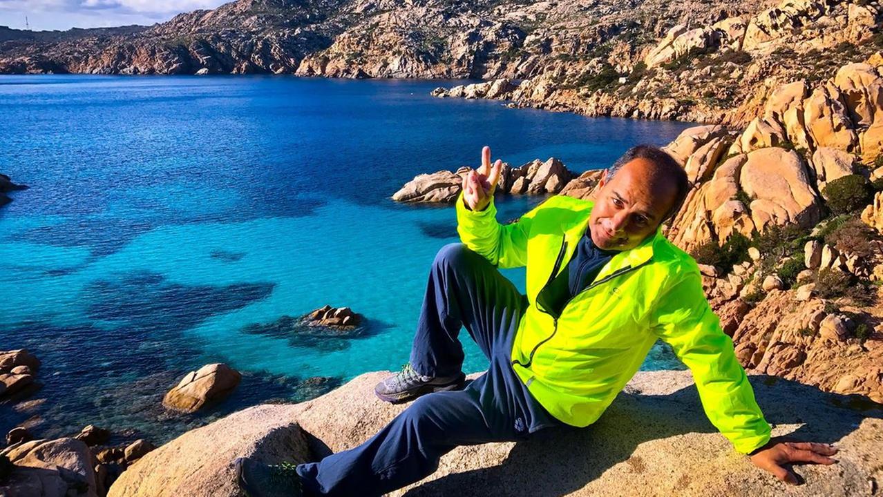 Gianpiero Carcangiu a Cala Coticcio