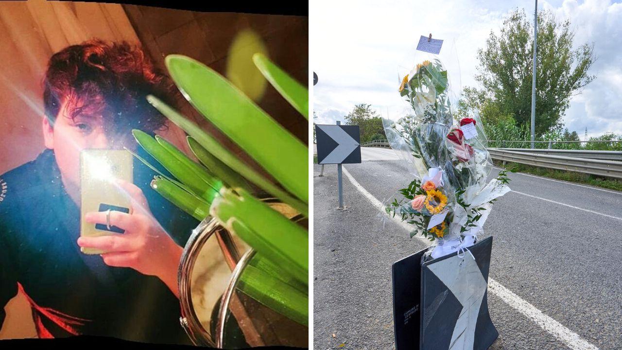 
	Leonardo Gozzi e il luogo della tragedia (Foto Autovino)

