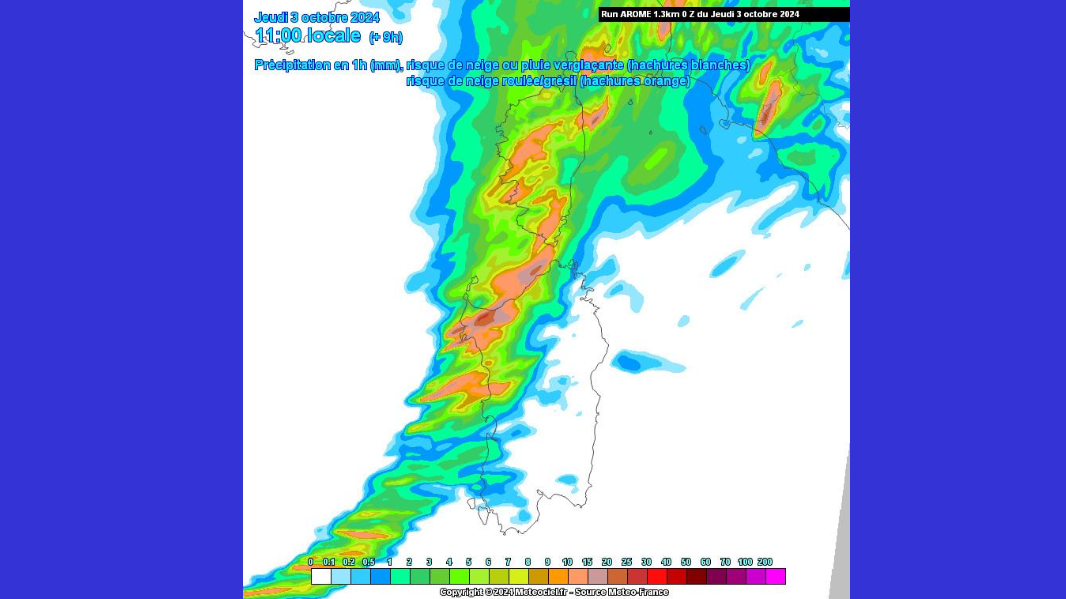 Il ciclone transita sulla Sardegna: ecco la mappa aggiornata dei temporali