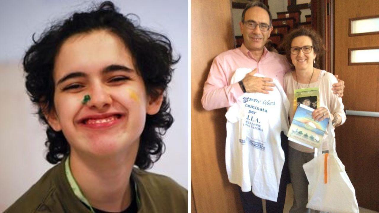 Paola Pacca (mamma di Daniela Cerracchio) col neurologo Berge Minassian e accanto la ragazza deceduta