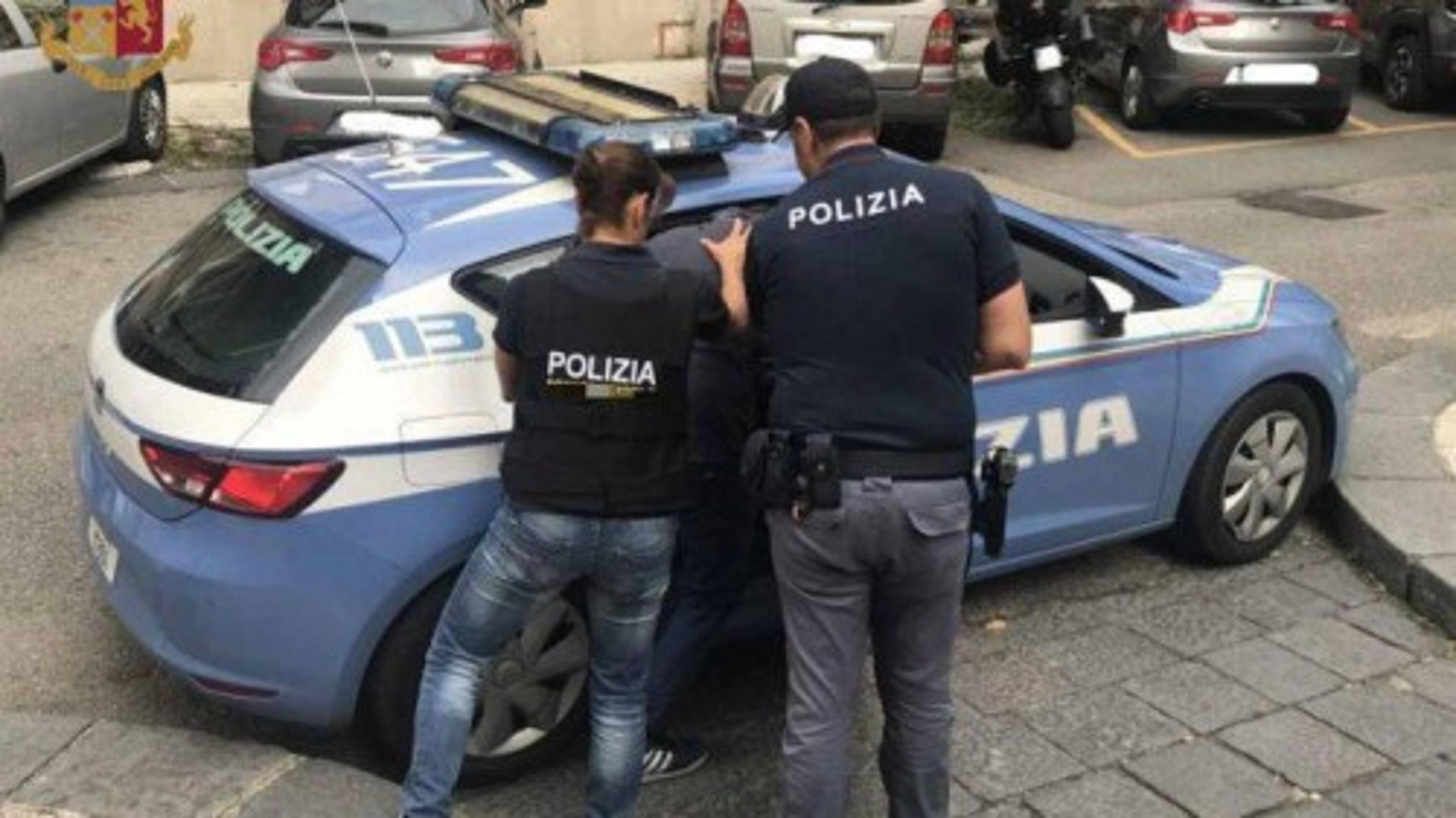 Un arresto della polizia (foto d'archivio)