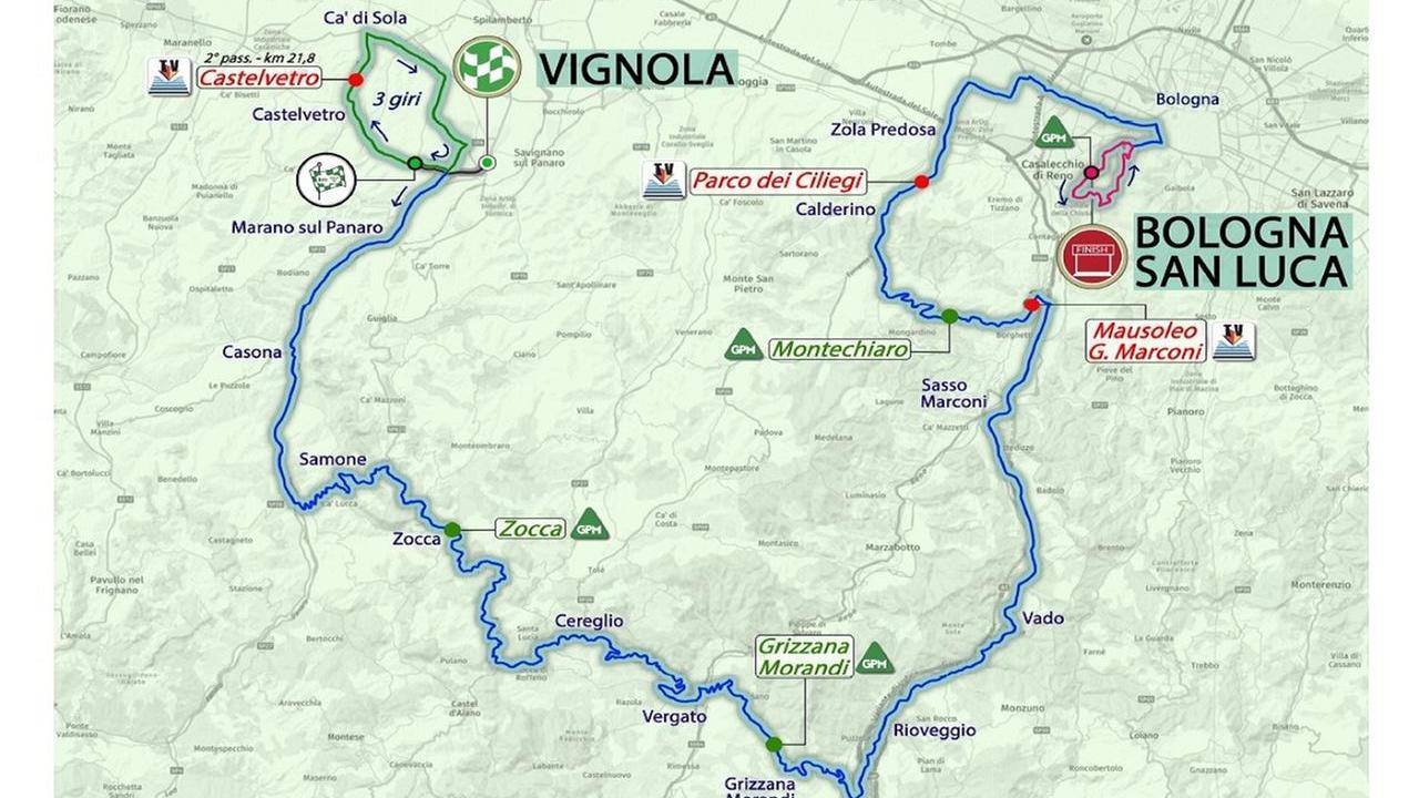 Parte il Giro dell’Emilia, i parcheggi e le strade chiuse a Vignola