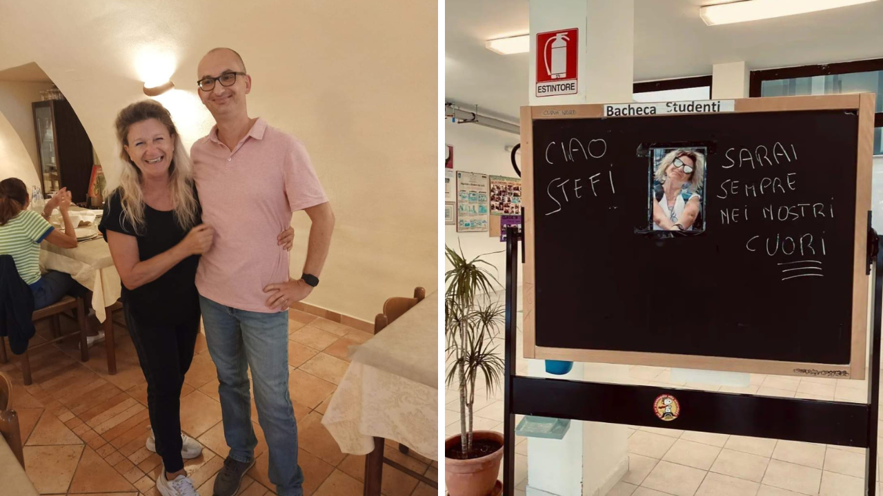 
	Stefania Rinaldi Poli e Alessio Vita, suo ex studente

