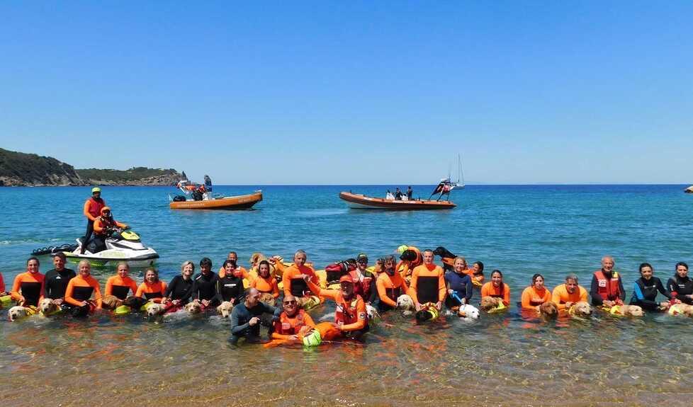 All'Isola del Giglio i cani bagnini hanno vegliato sull'estate<br>
