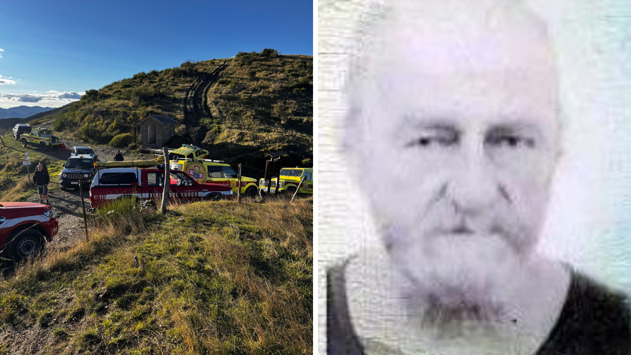 A sinistra il luogo della tragedia, un sentiero notissimo ai ricercatori di funghi, nel comune di Rocchetta di Vara, siamo nello Spezzino. A destra, Franco Genovesi, pensionato carrarese, aveva 76 anni
