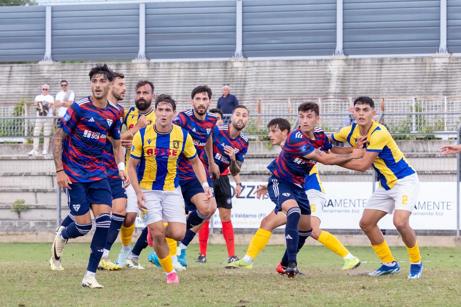 Un’azione della partita disputata a Figline