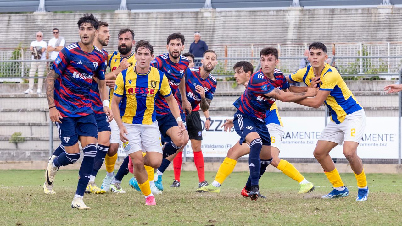 Un’azione della partita disputata a Figline