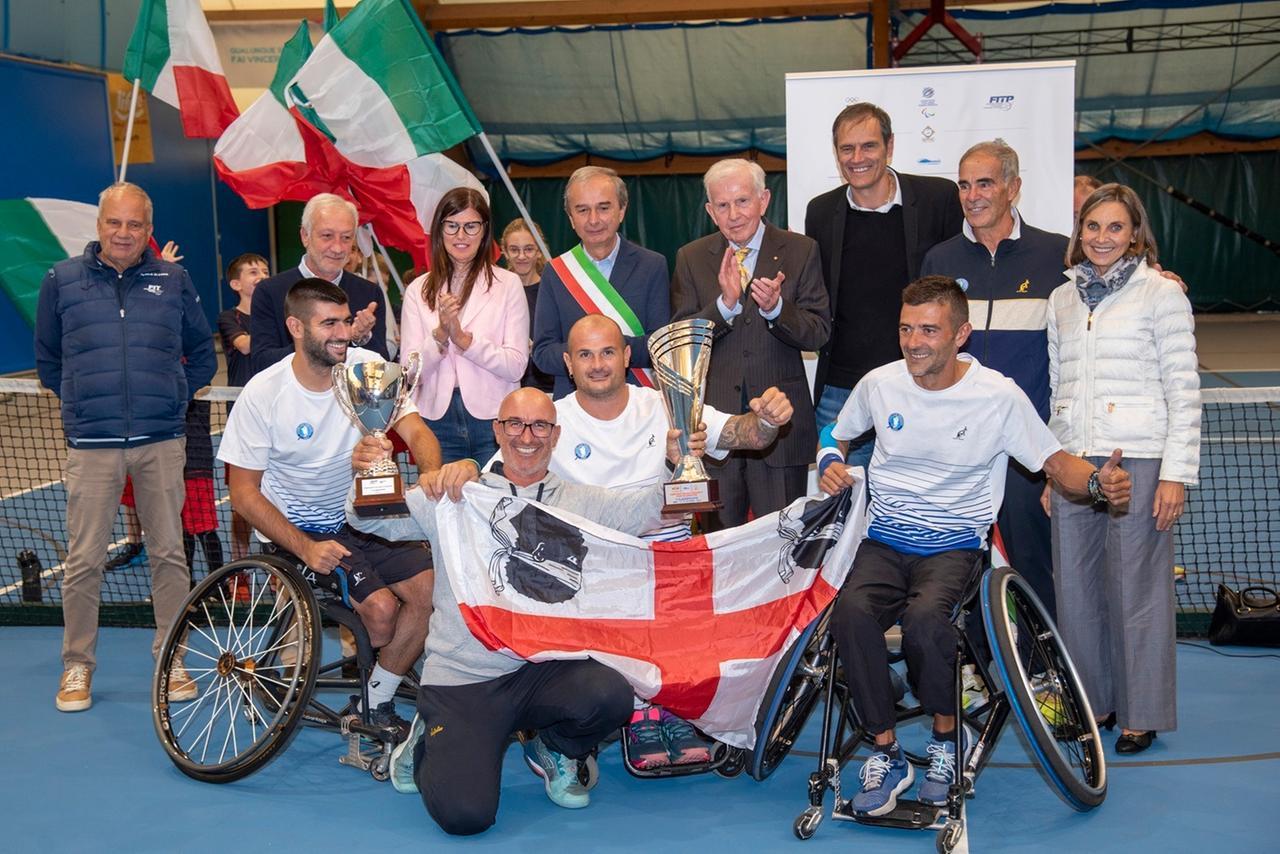 Olbia, il Tc Terranova vince lo scudetto di tennis in carrozzina
