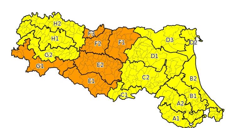Modena, torna la pioggia: allerta meteo arancione per le piene dei fiumi