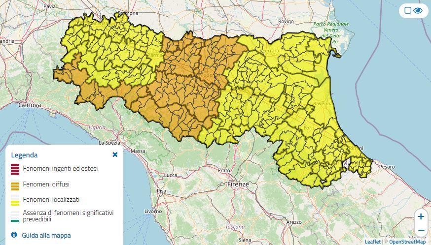 Maltempo, oggi scatta l’allerta arancione: previsti forti temporali