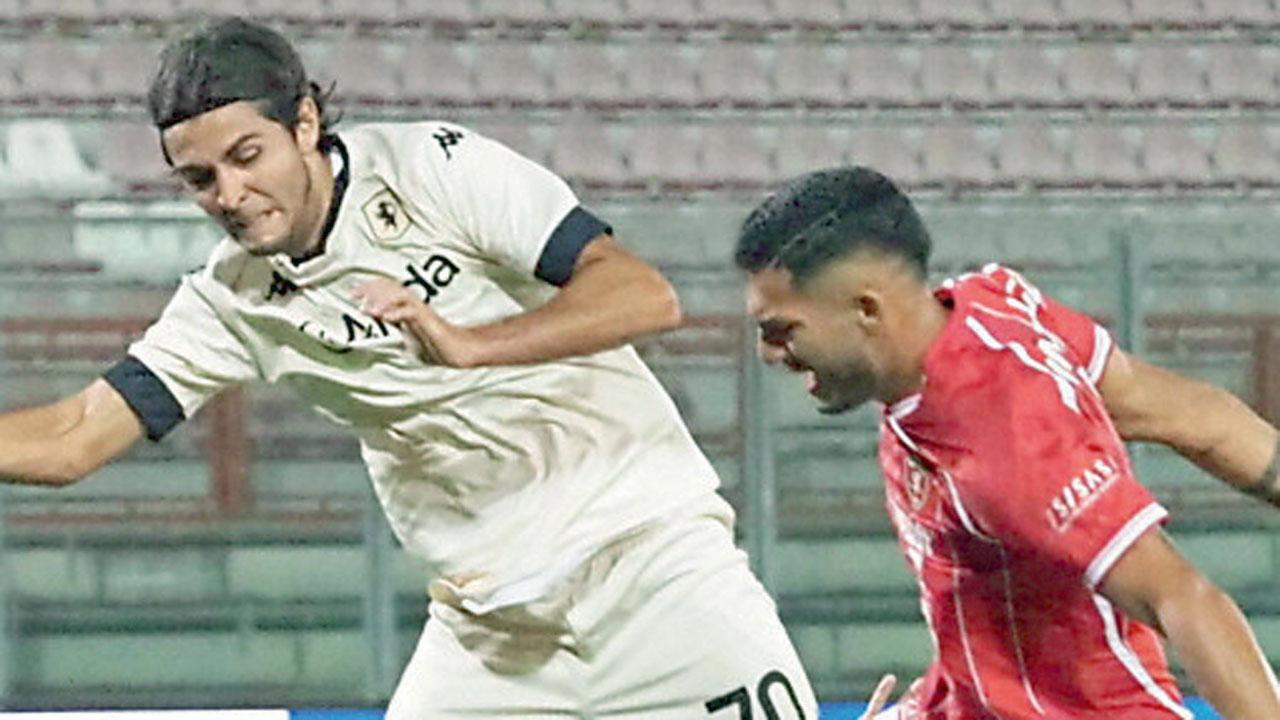 Un momento della partita tra Lucchese e Perugia