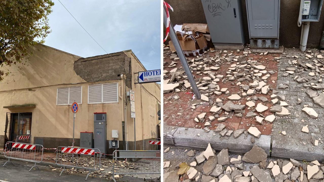 Piombino, dopo l'acqua il crollo al mercato coperto: i pericoli e gli interventi previsti