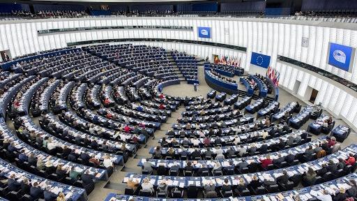 L'emiciclo del Parlamento europeo a Strasburgo