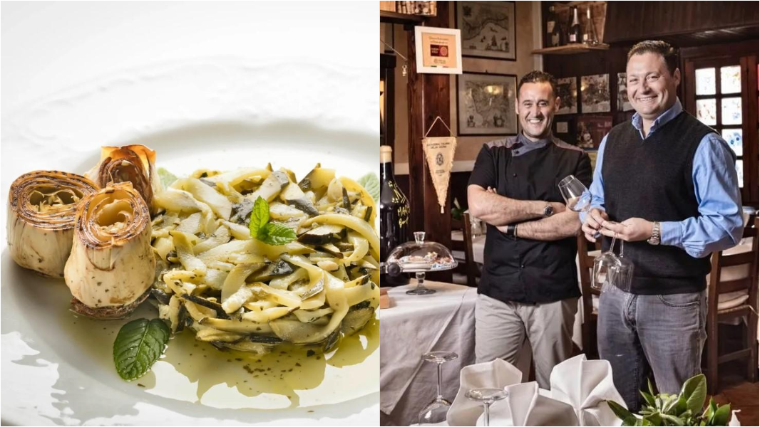 Chef Antonaglia: «Carpaccio di ovuli e funghi con pata negra e pomodorini»