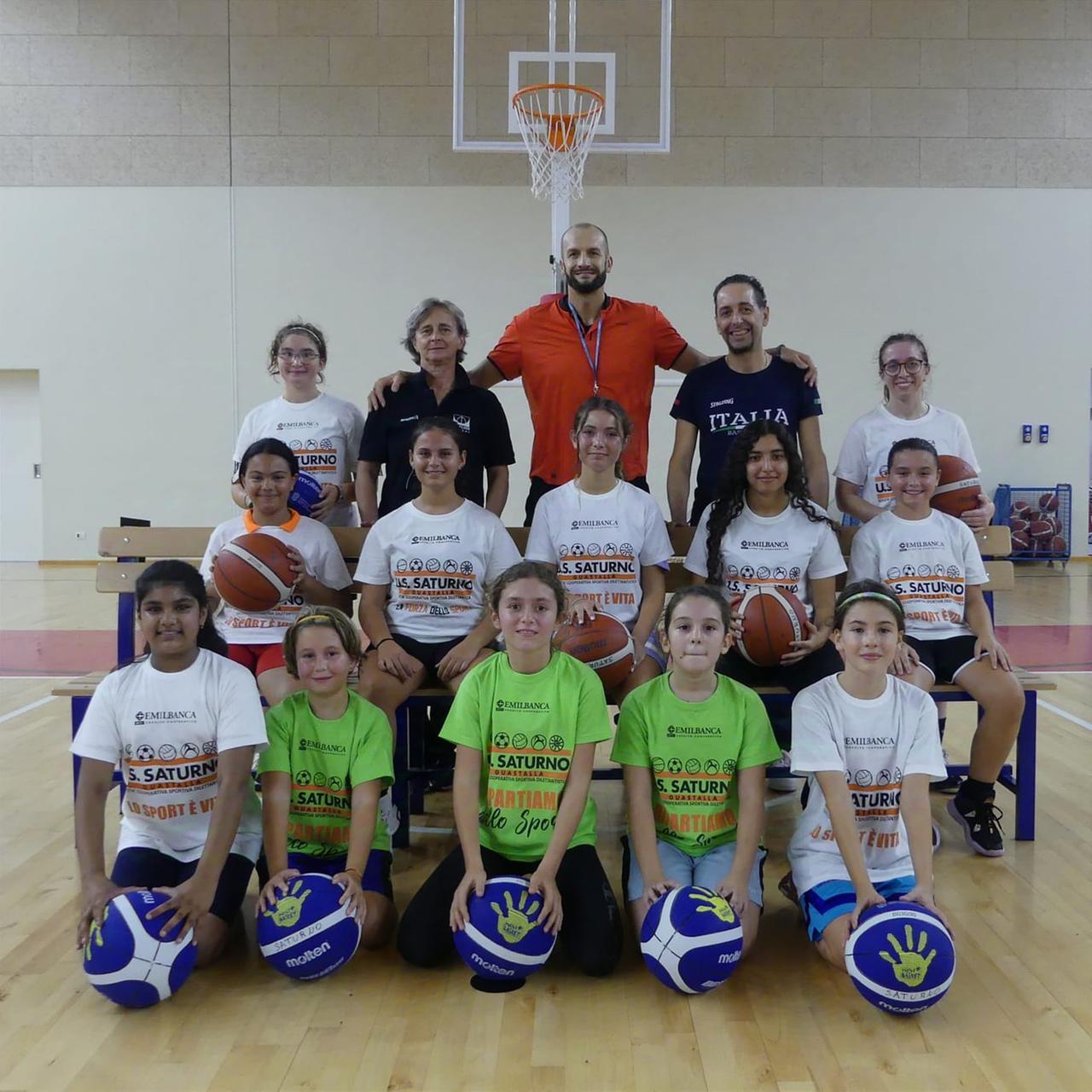 La Saturno rilancia il basket femminile: appello alle bambine a iscriversi
