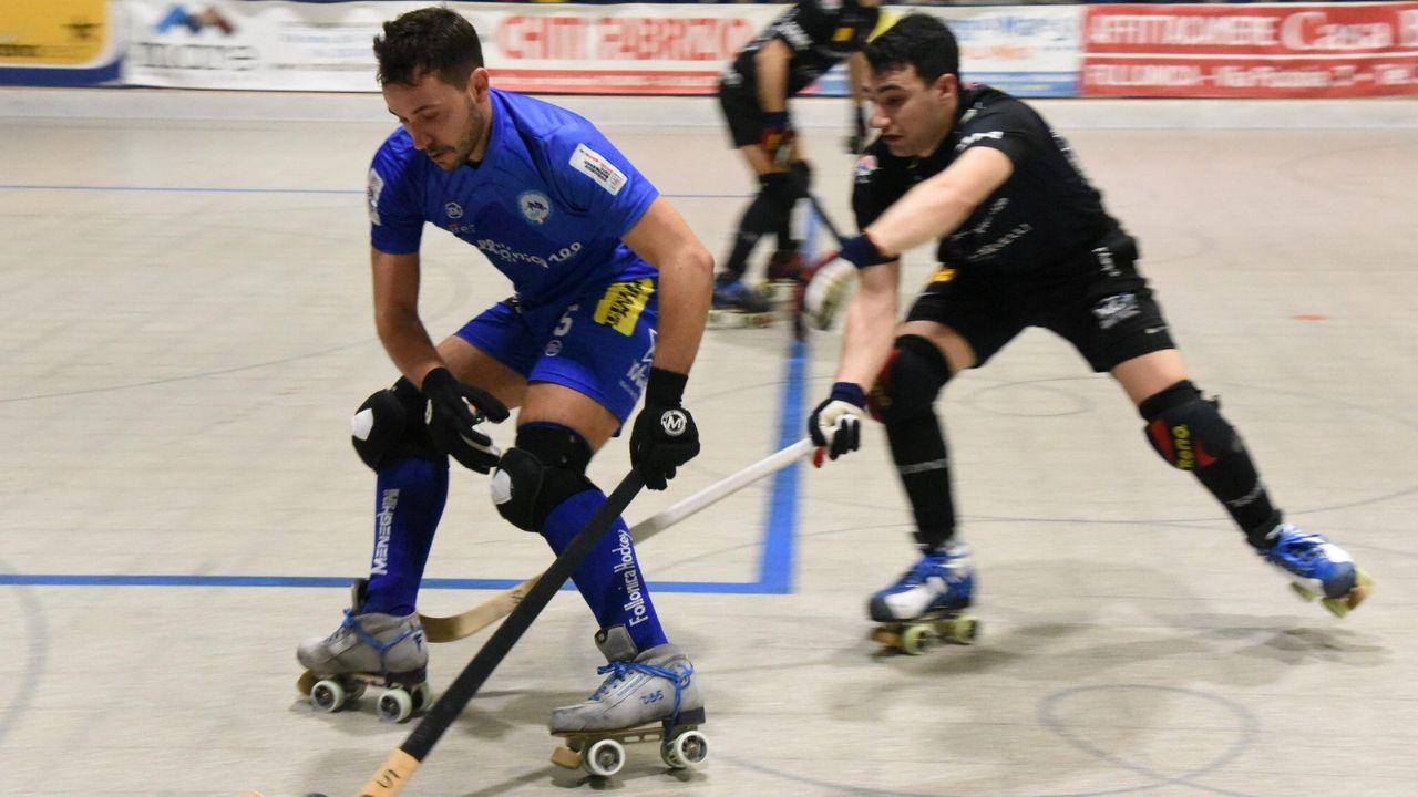 Davide Banini nel match tra Follonica e Forte dei Marmi di campionato disputato a febbraio (foto Giorgio)