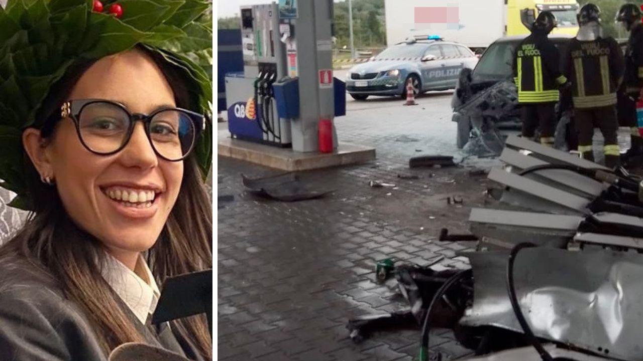 
	La 27enne e il luogo dell'incidente

