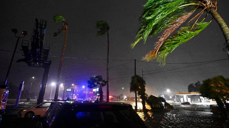 L'uragano Milton in Florida (foto Afp)