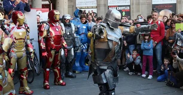 Una immagina della Lucca Comics delle passate edizioni (foto d'archivio)
