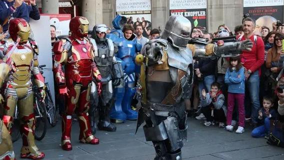 Una immagina della Lucca Comics delle passate edizioni (foto d'archivio)