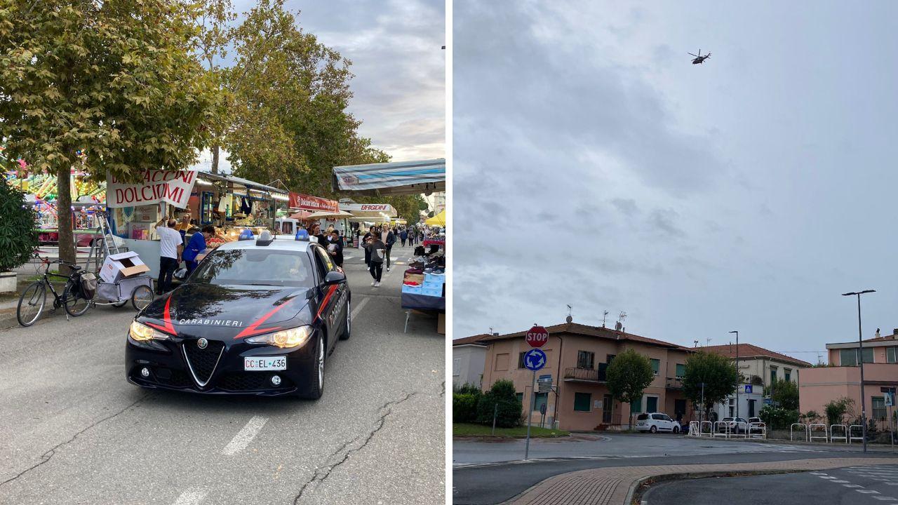 
	Carabinieri a Cecina nella mattina di gioved&igrave; 10 (foto Falorni)

