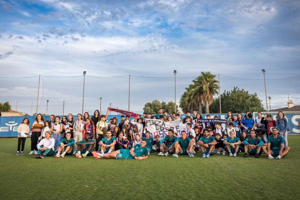 Gli studenti dell’Istituto Leonardo Alagon di Oristano ospiti del Cagliari Calcio