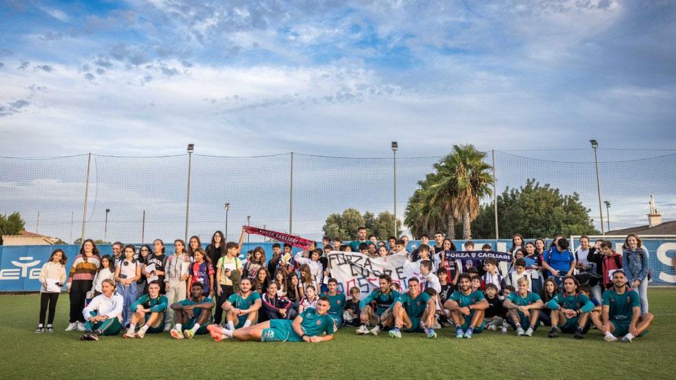 Gli studenti dell’Istituto Leonardo Alagon di Oristano ospiti del Cagliari Calcio