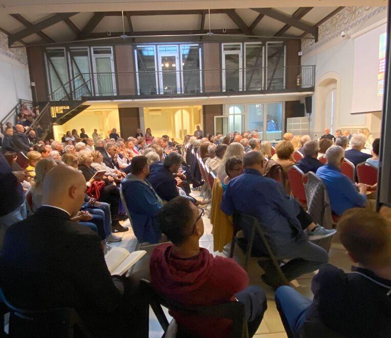 
	La sala conferenze di Palazzo Pancaldi durante la presentazione

