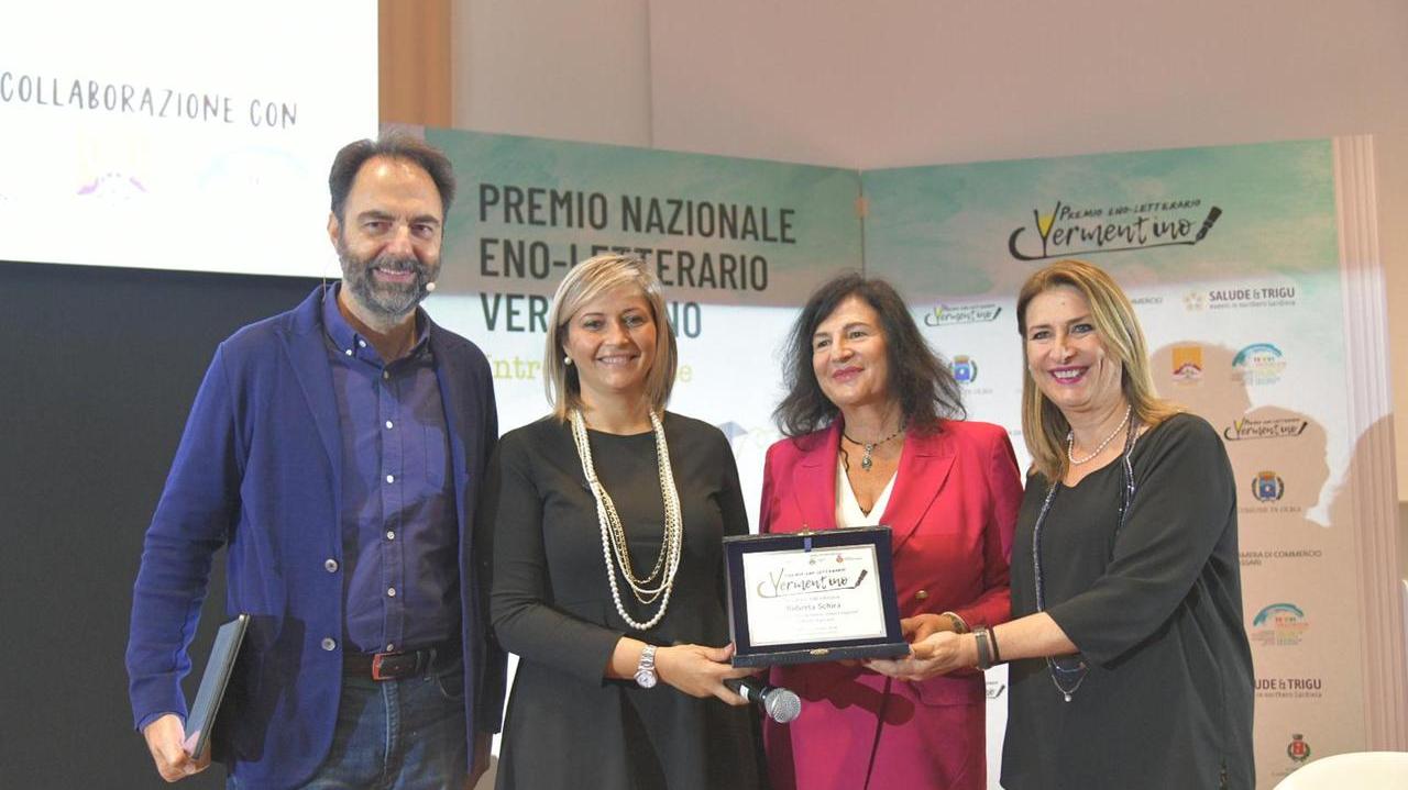 Da sinistra Marcorè, Serra, Schira e Cecchinelli (foto Vanna Sanna)