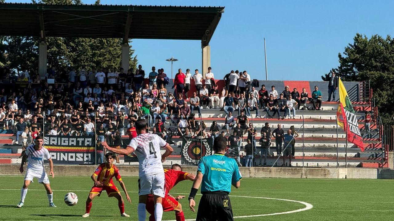 Una immagine della partita Atletico-Uri Sarnese