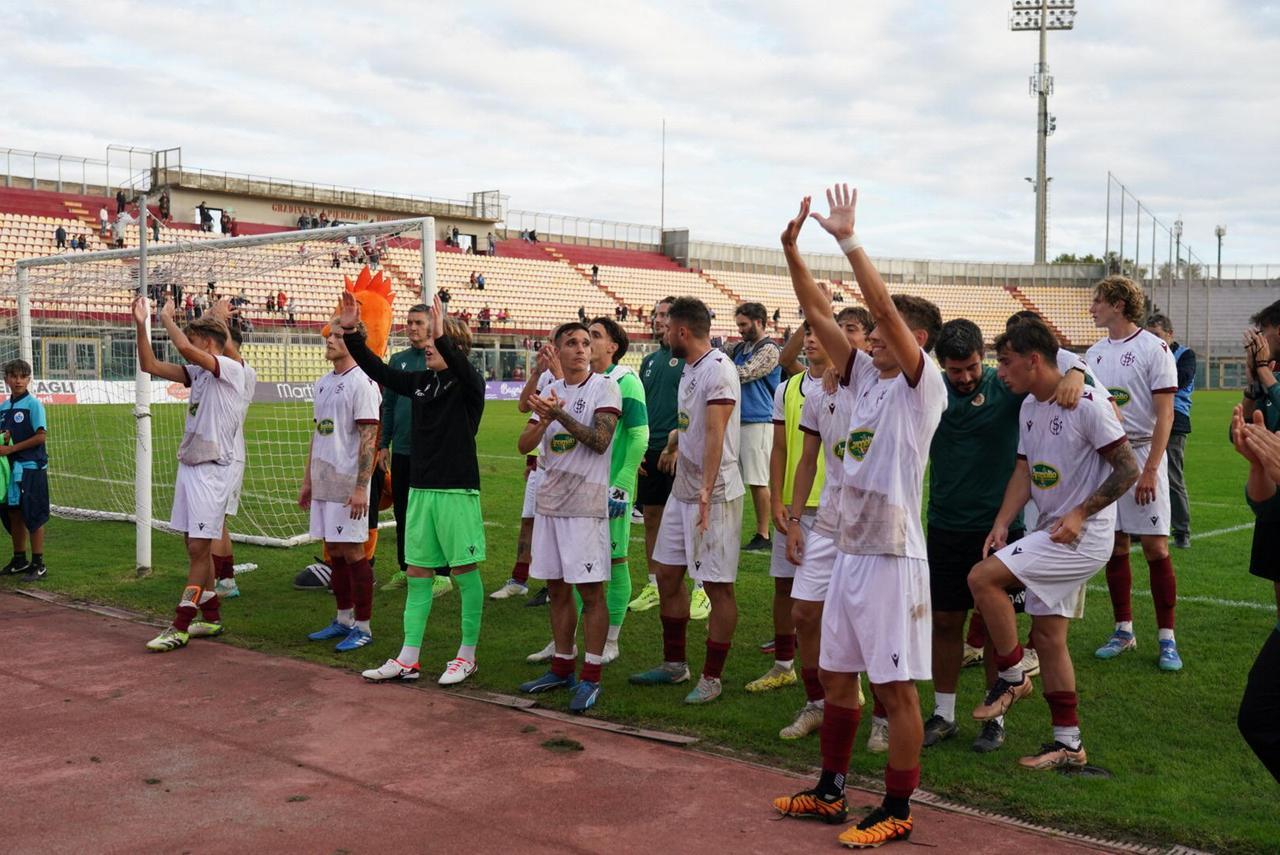 
	La festa a fine partita (foto Franco Silvi)

