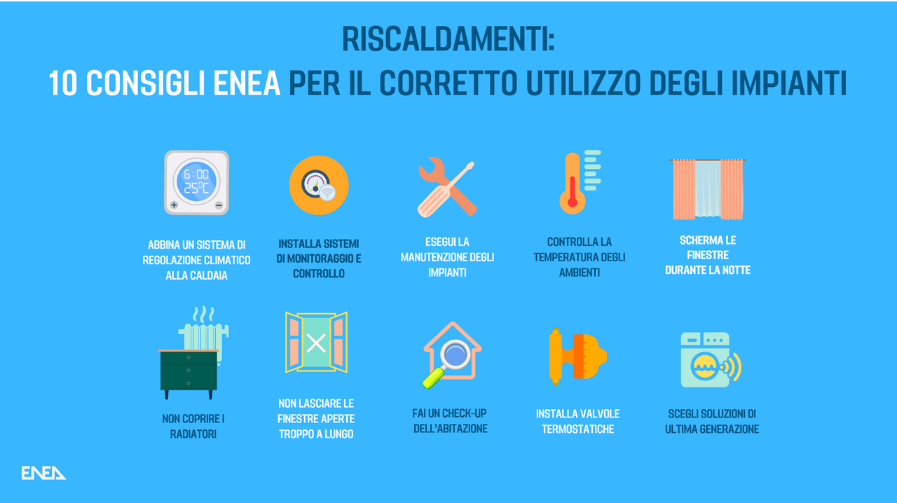 Si può accendere il riscaldamento: i 10 consigli per risparmiare