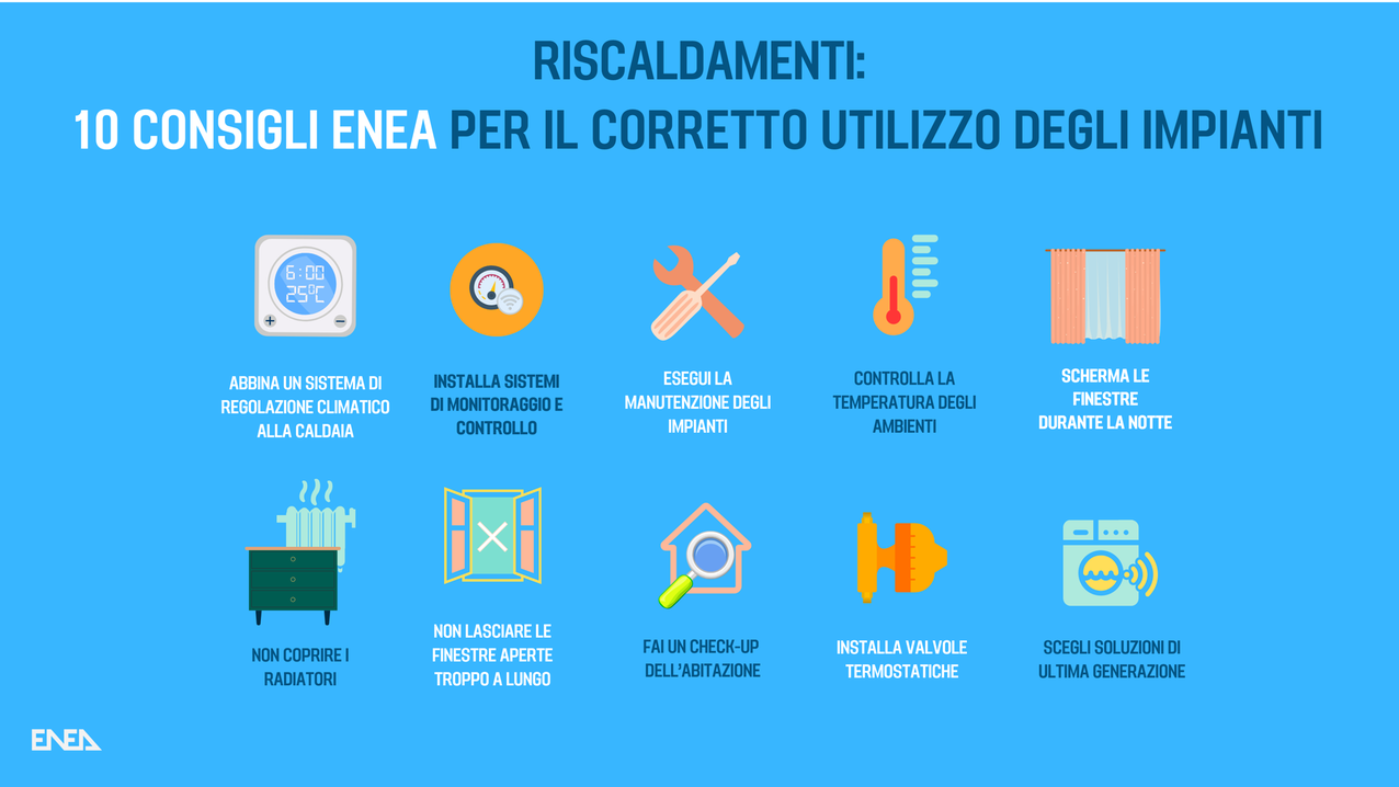 Si può accendere il riscaldamento: i 10 consigli per risparmiare