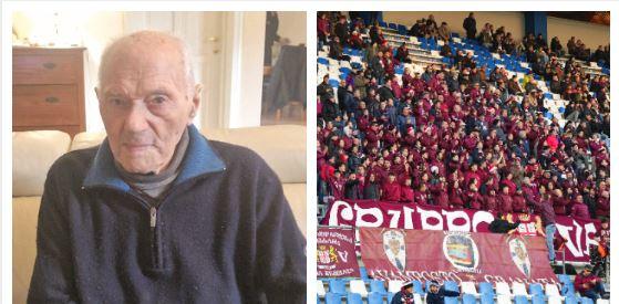 Ora la Reggiana invita nonno Aldo: andrà allo stadio a 105 anni
