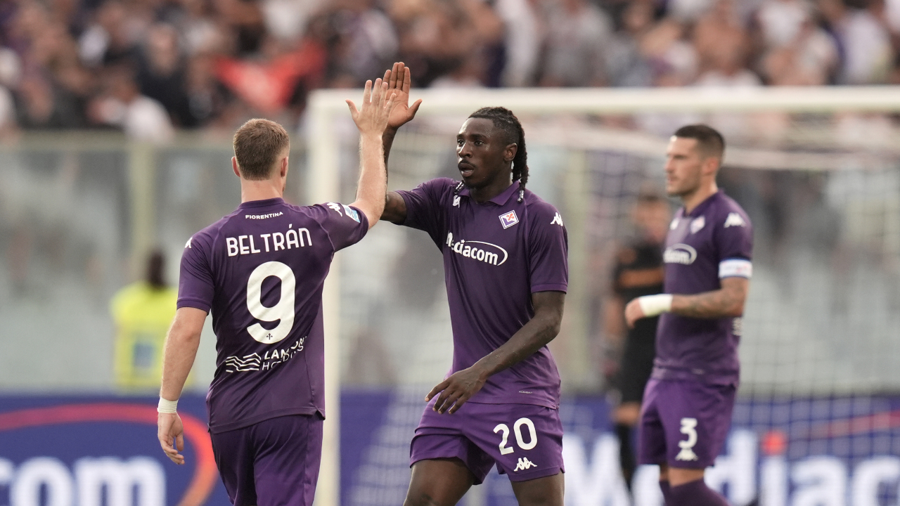 Moise Kean con Beltran