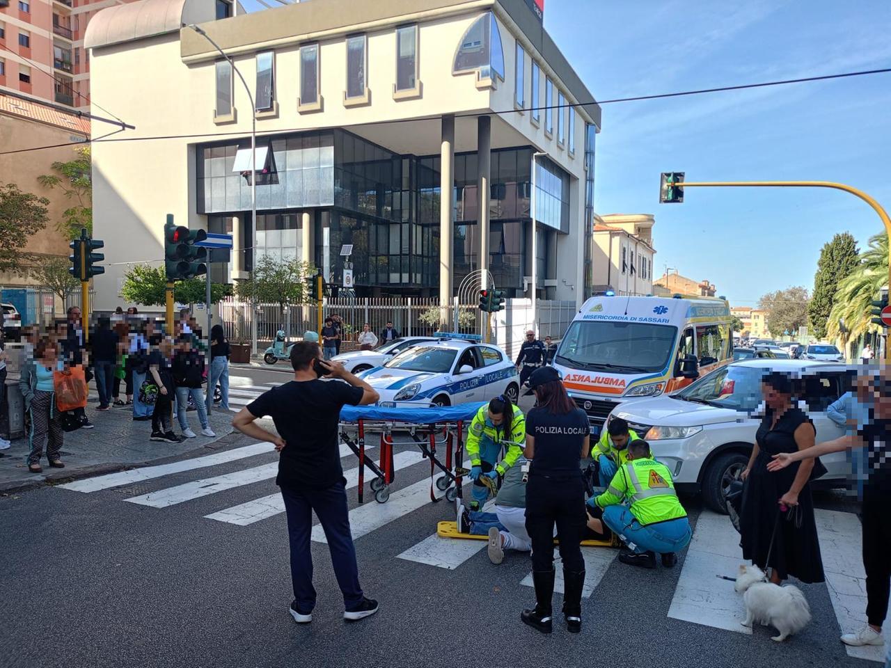 
	L'incidente sulle strisce pedonali in viale Mancini&nbsp;

